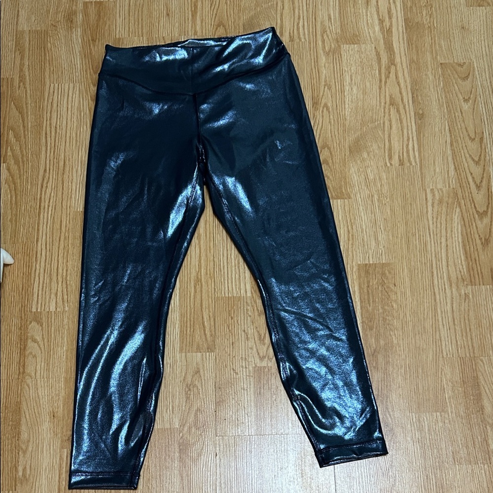 lululemon athletica Metallic Black Leggings